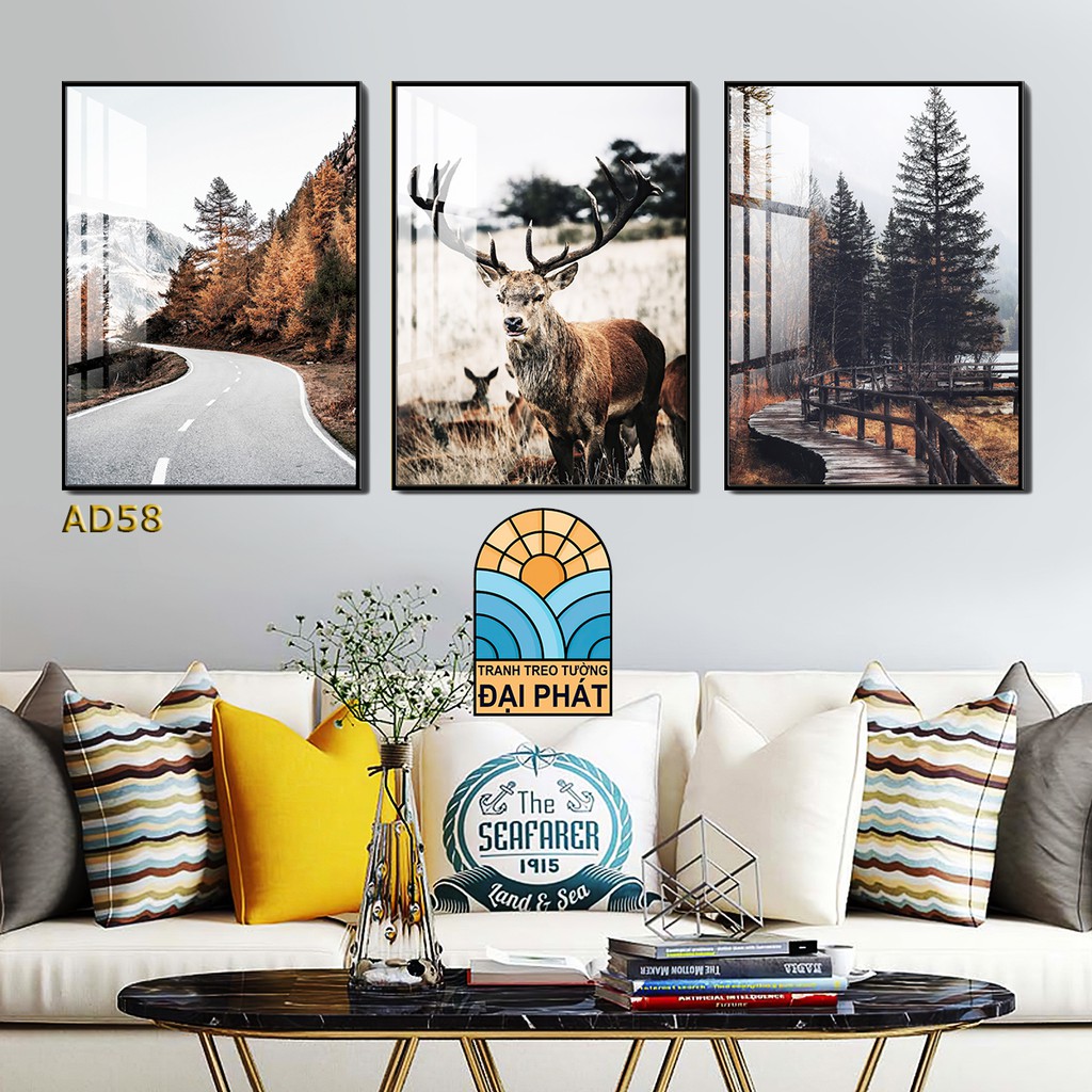 Tranh phòng ngủ phong cảnh xả kho giá rẻ đã có khung