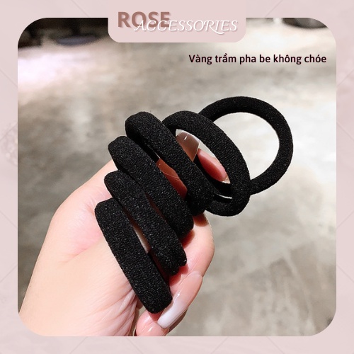 Dây buộc tóc siêu co giãn mềm mại phụ kiện tóc Rose.Accessories mã CT02