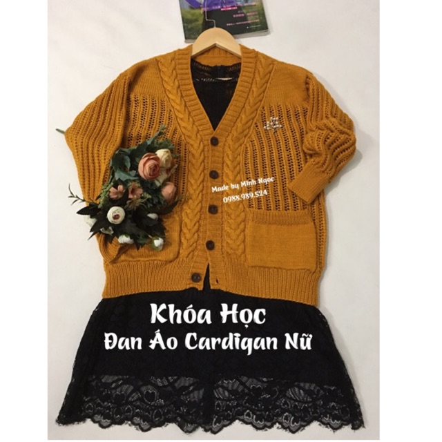 Voucher KH11 - Khoá học đan áo Cardigan nữ