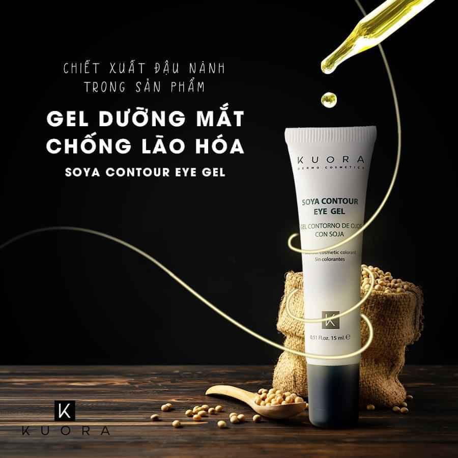 Kem Xóa Thâm Quầng Mắt, Bọng Mắt - Nhập Khẩu Trực Tiếp Từ Châu Âu --- Kem Mắt Kuora Soya Contour Eye Gel | BigBuy360 - bigbuy360.vn