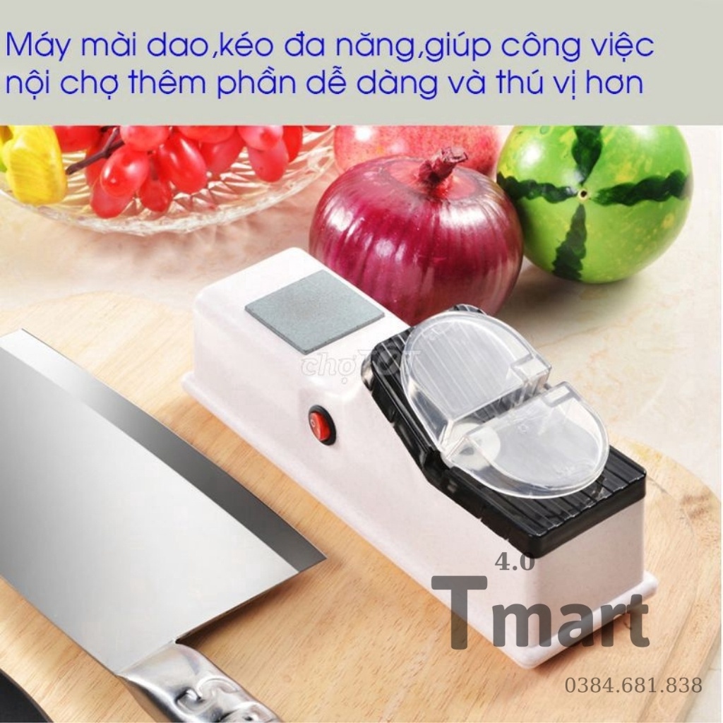 Máy Mài Dao Bằng Điện Thế Hệ Mới Đa Năng Tiện Lợi Dễ Sử Dụng Tặng 2 Đá Mài - T-mart4.0