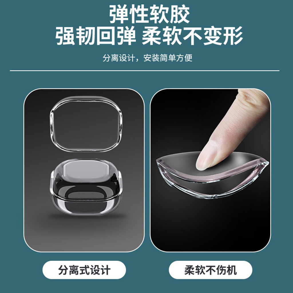Vỏ Bọc Hộp Sạc Tai Nghe baseus wm01 wm02 Bằng tpu Mềm Trong Suốt Chống Sốc Chống Thất Lạc Có Khóa Cài
