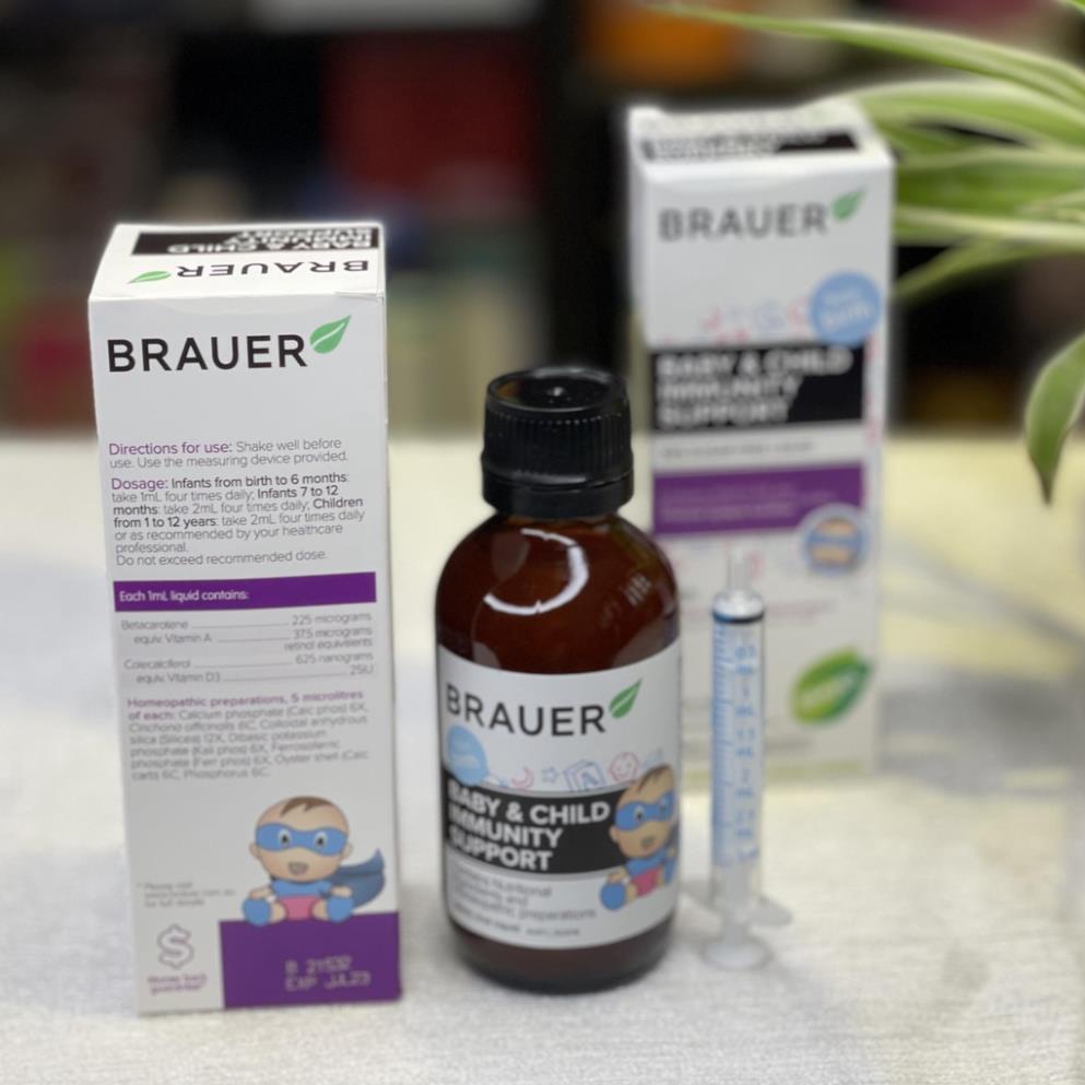 Siro Tăng Đề Kháng Brauer Immunity 100ml date