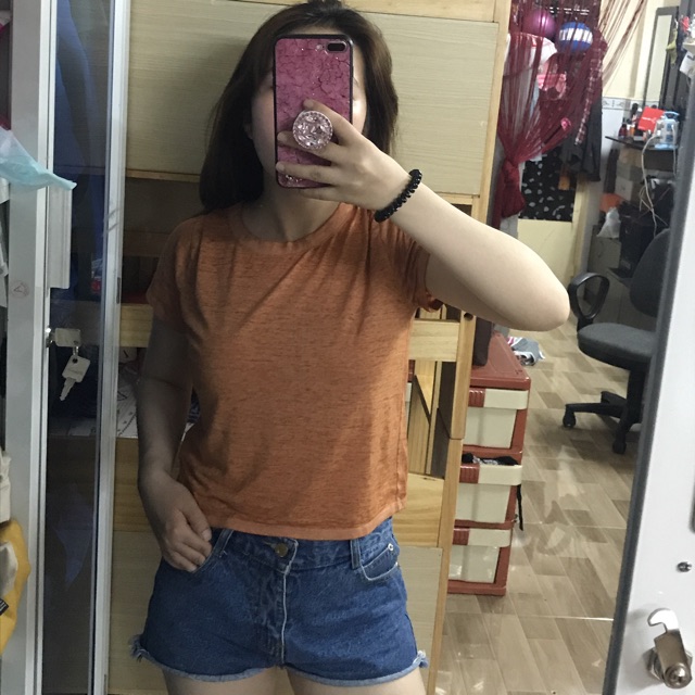 áo thun ngắn tay giấy vnxk hình shop tự chụp f21