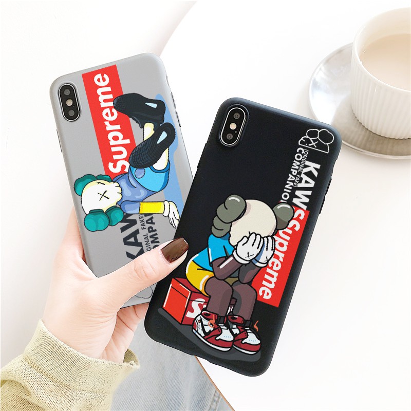Ốp lưng iphone Kaws x Sup TPU trơn dẻo mềm 5/5s/6/6plus/6s/6splus/7/7plus/8/8plus/x/xr/xs/11/12/pro/max/plus/promax | BigBuy360 - bigbuy360.vn