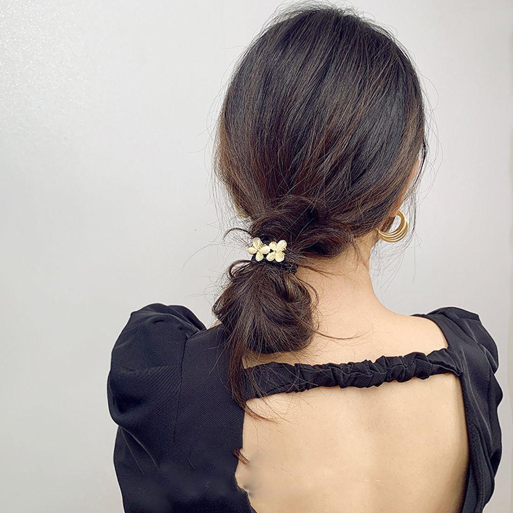 Dây Cột Tóc Họa Tiết Bông Tuyết Phong Cách Retro Thời Trang Cho Nữ