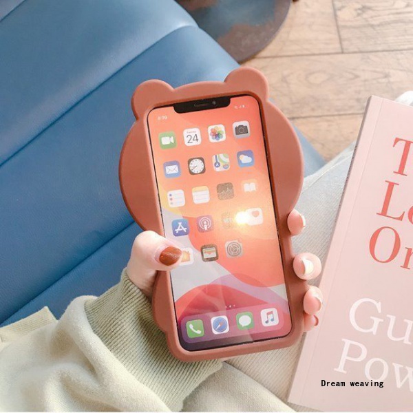 Ốp Điện Thoại Hình Gấu Nâu Hoạt Hình Cho iPhone 6 / 6plus / 6splus / 7 / 7plus / 8 / 8plus / x / xs / 11 / 12 / 13 / 14 / pro / max