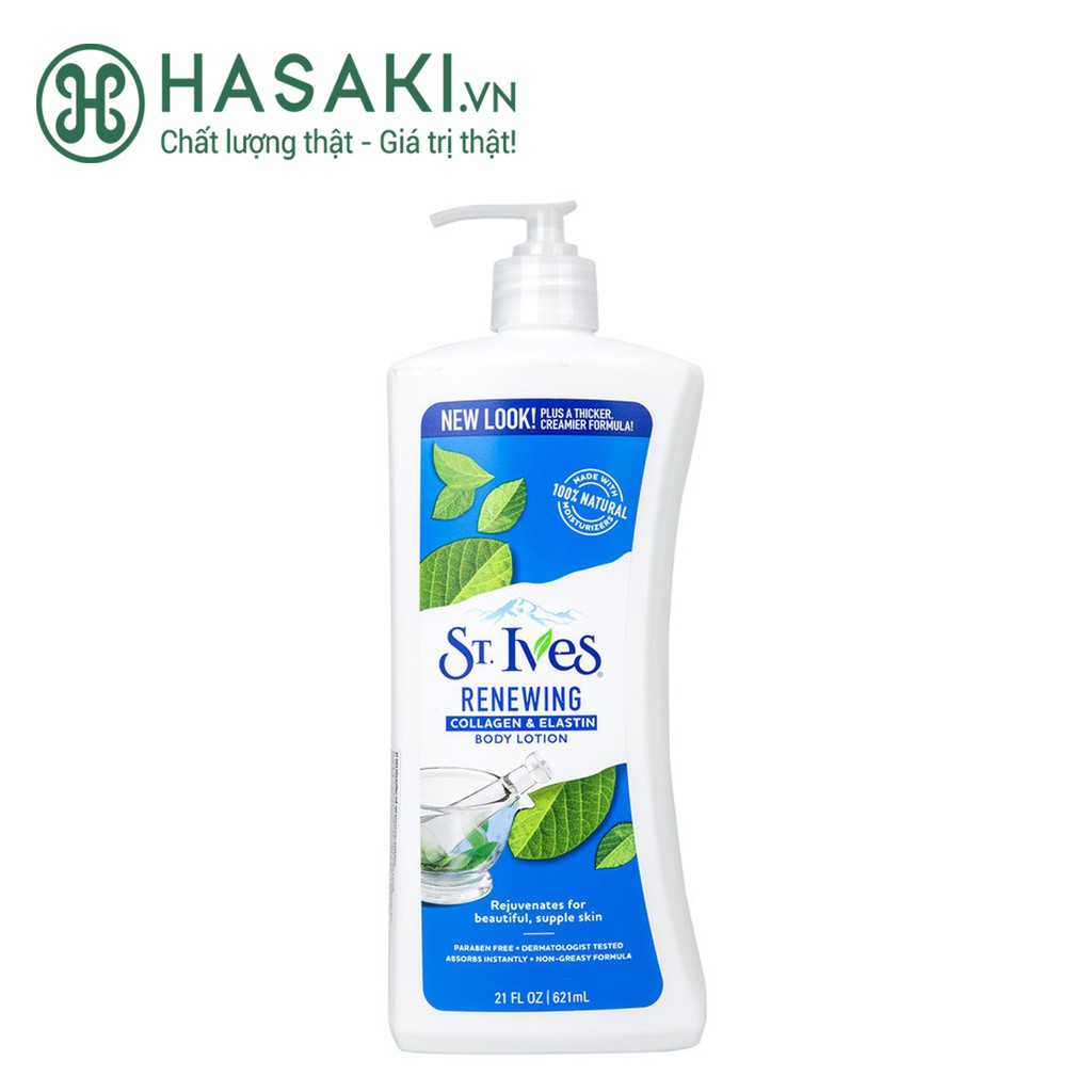 Sữa Dưỡng Thể Trẻ Hóa Da St.Ives Skin Renewing Body Lotion Collagen Elastin 621ml