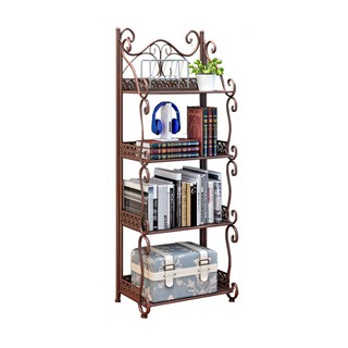 Kệ nhà tắm 4 tầng thép phủ sơn tĩnh điện hoa văn để đồ đa năng kích thước 87 x 33 x 20cm