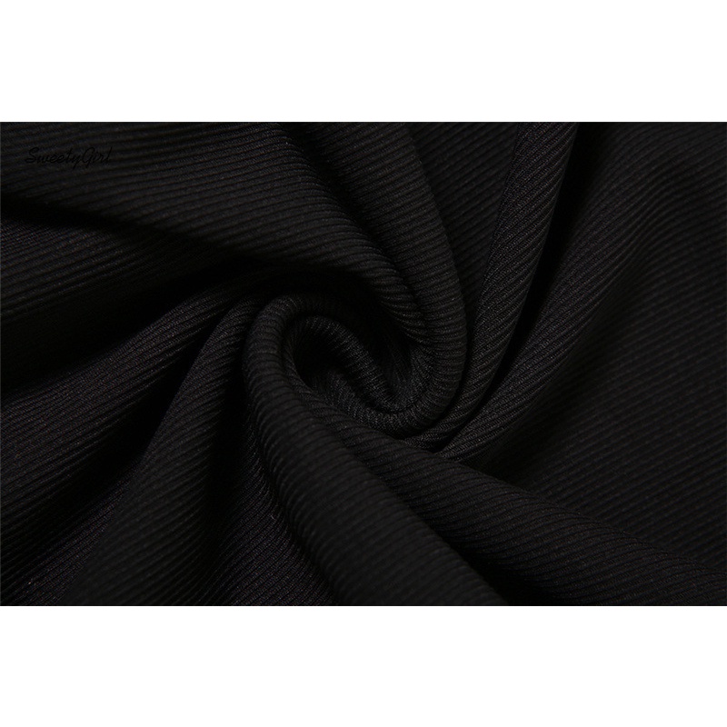 Áo Liền Quần Ôm Eo Không Đối Xứng Màu Đen Trơn Thời Trang 2022 Cho Nữ