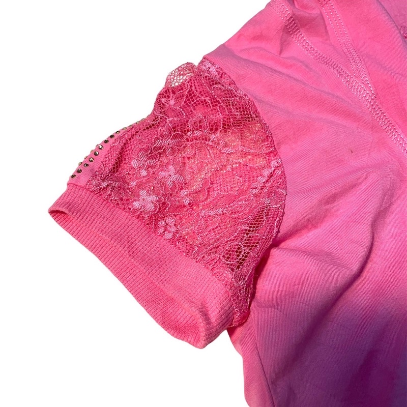 Áo punk y2k hồng siêu xinh