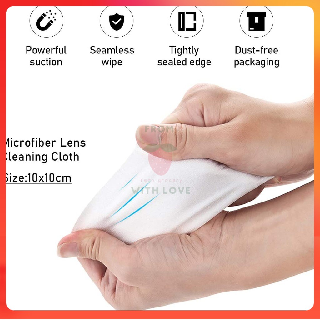 [Chính hãng VSGO] Khăn Microfiber chuyên dụng cho thiết bị điện tử, điện thoại, kháng khuẩn, tĩnh điện chạn chế vân tay