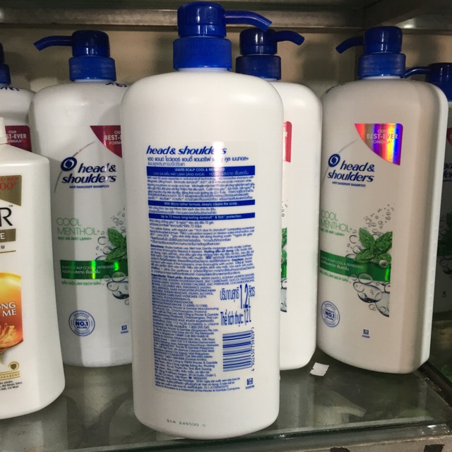 Dầu Gội Head &amp; Shoulders Bạc Hà Mát Lạnh chai 1200ml