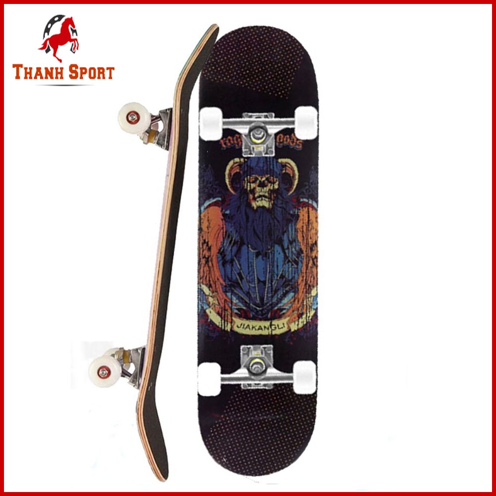 Ván Trượt Thể Thao Skateboard Mặt Nhám Cao Cấp Gỗ Phong Ép 7 Lớp Cơ Bản Và Chuyên Nghiệp