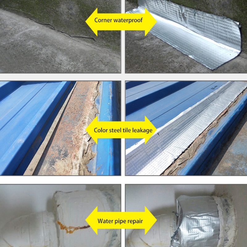 Băng Keo Lá Nhôm Tự Dính Dùng Sửa Chữa Bề Mặt Nứt / Mái Nhà