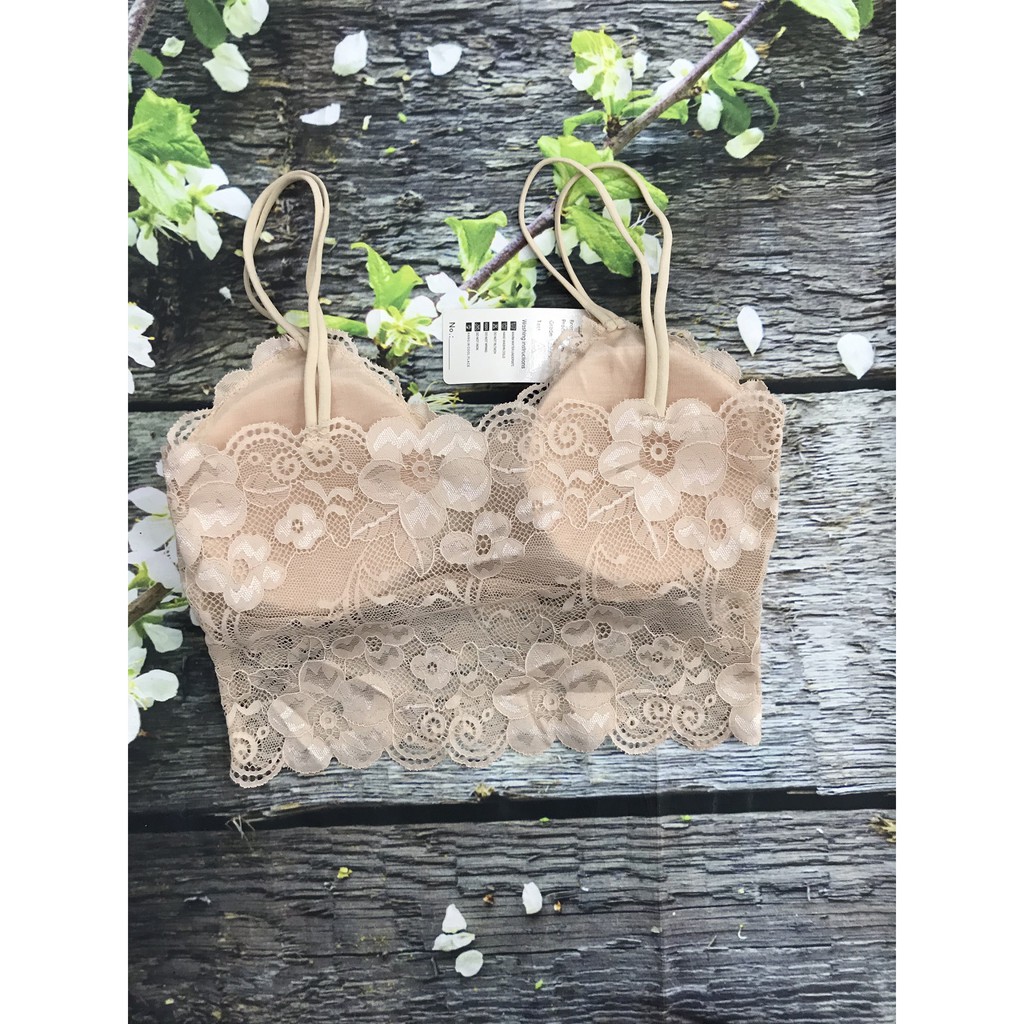 Áo bra ren 2 dây đôi, bralette gợi cảm, chất áo lót loại 1 mền mịn, Leblur | BigBuy360 - bigbuy360.vn