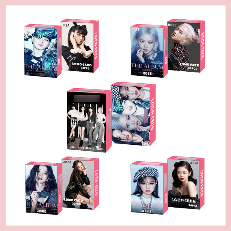 Blackpink Album - THE ALBUM LOMO CARD Blackpink LISA ROSE PHOTOCARD