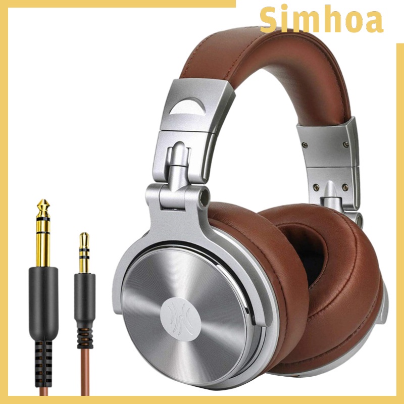 [SIMHOA] Pro-30 Over Ear Headphones Studio Monitor Mixing DJ Stereo Headsets w/Mic