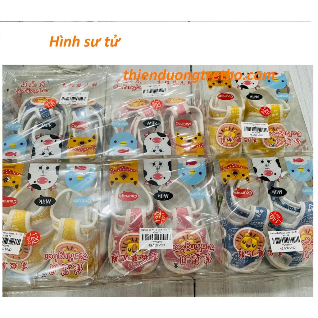 Giày tập đi đế kép, sandal tập đi đế nhựa chống trượt cho bé 0-15 Tháng