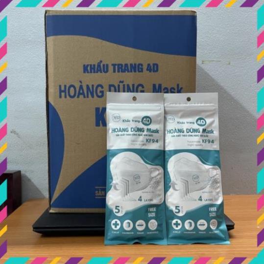 Thùng 300 chiếc khẩu trang 4D KF94 ĐẶNG GIA, 4 LỚP DÀY DẶN GIẤY KHÁNG KHUẨN, ÊM KHÔNG XÙ, KHÔNG HÔI