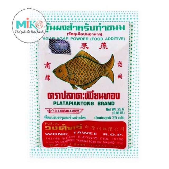 Bột rau câu con cá vàng Thái Lan 25g [Hàng chính hãng]