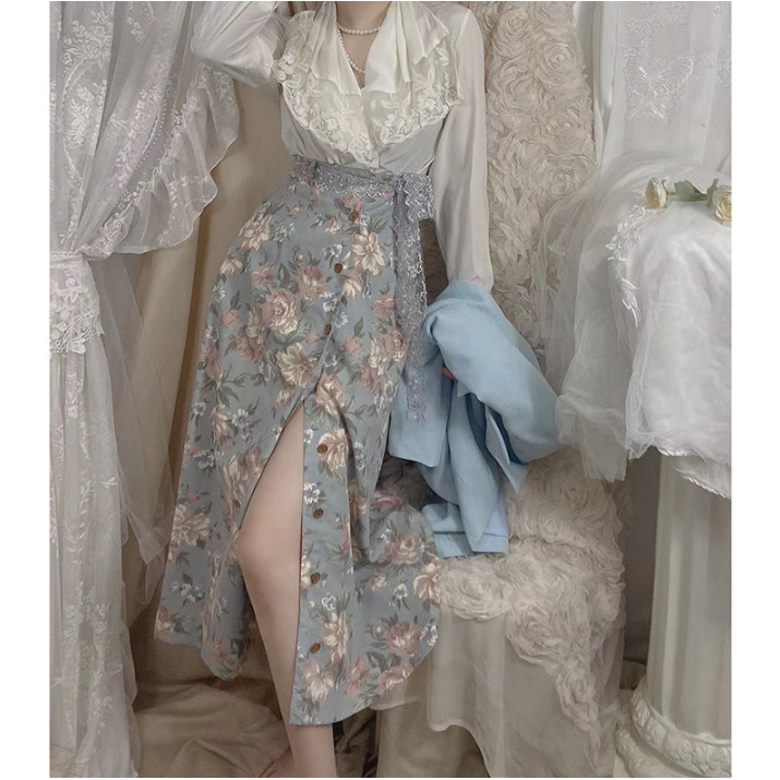 Chân Váy Dài In Hoa Kiểu Vintage Thời Trang Mùa Hè Cho Nữ | BigBuy360 - bigbuy360.vn
