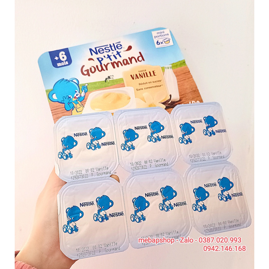 Váng sữa Nestle Pháp vị vani lốc 6 hủ