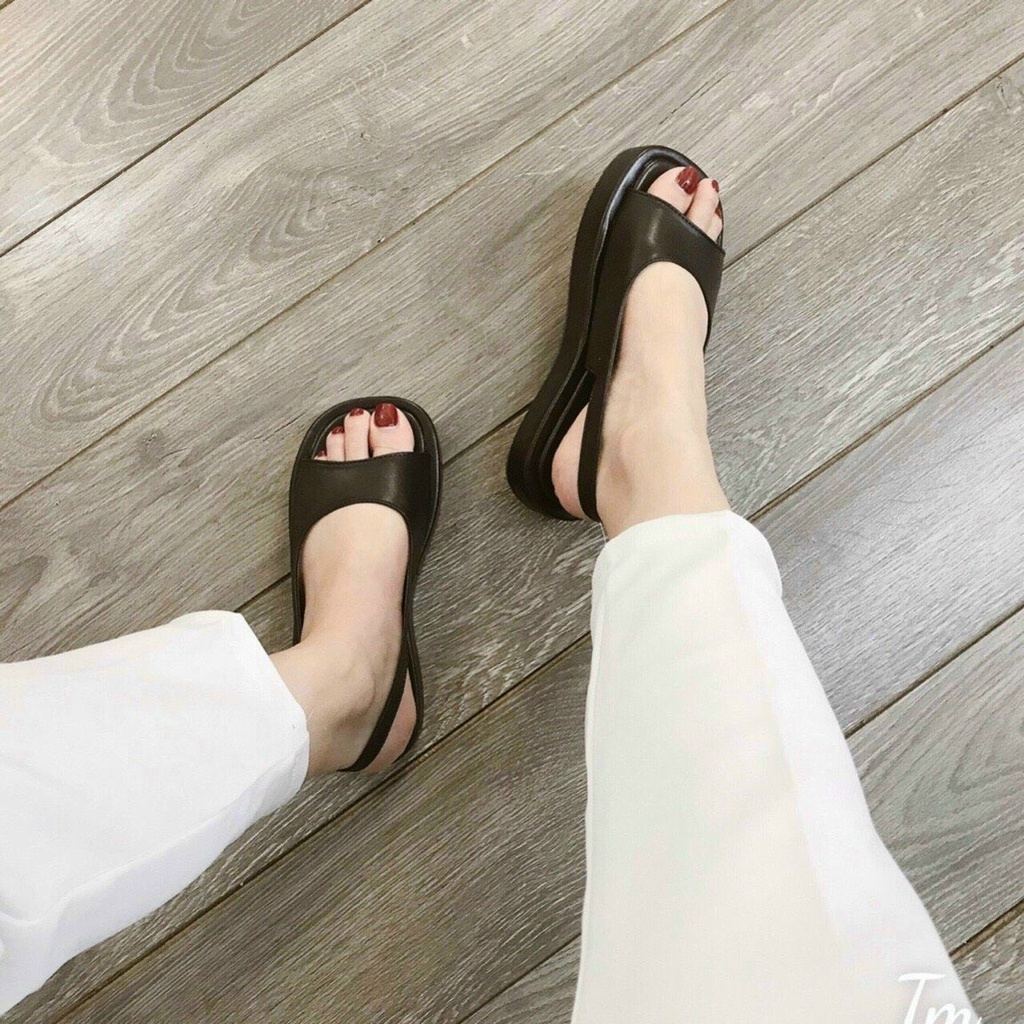 Dép nữ hậu chun đế bánh mì siêu nhẹ phong cách Hàn Quốc hottrend mã B79