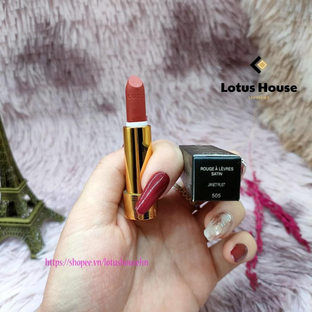 Son Gucci Rouge À Lèvres Satin Lipstick minisize 1.3g son lì pha dưỡng siêu mịn mượt | BigBuy360 - bigbuy360.vn