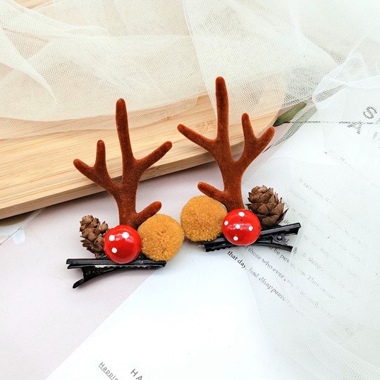 Kẹp Tóc Hình Sừng Hươu Dễ Thương Cho Bé Gái