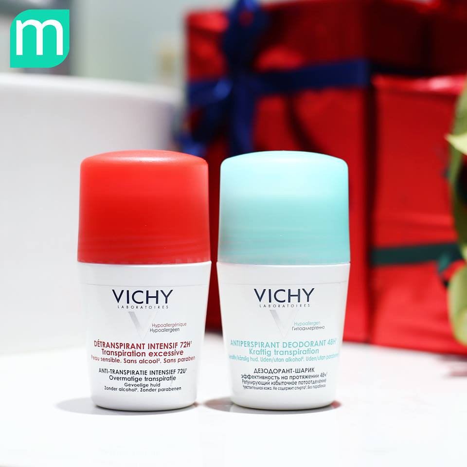 Lăn Khử Mùi Giúp Khô Thoáng Vùng Da Dưới Cánh Tay Vichy 72h 50ml