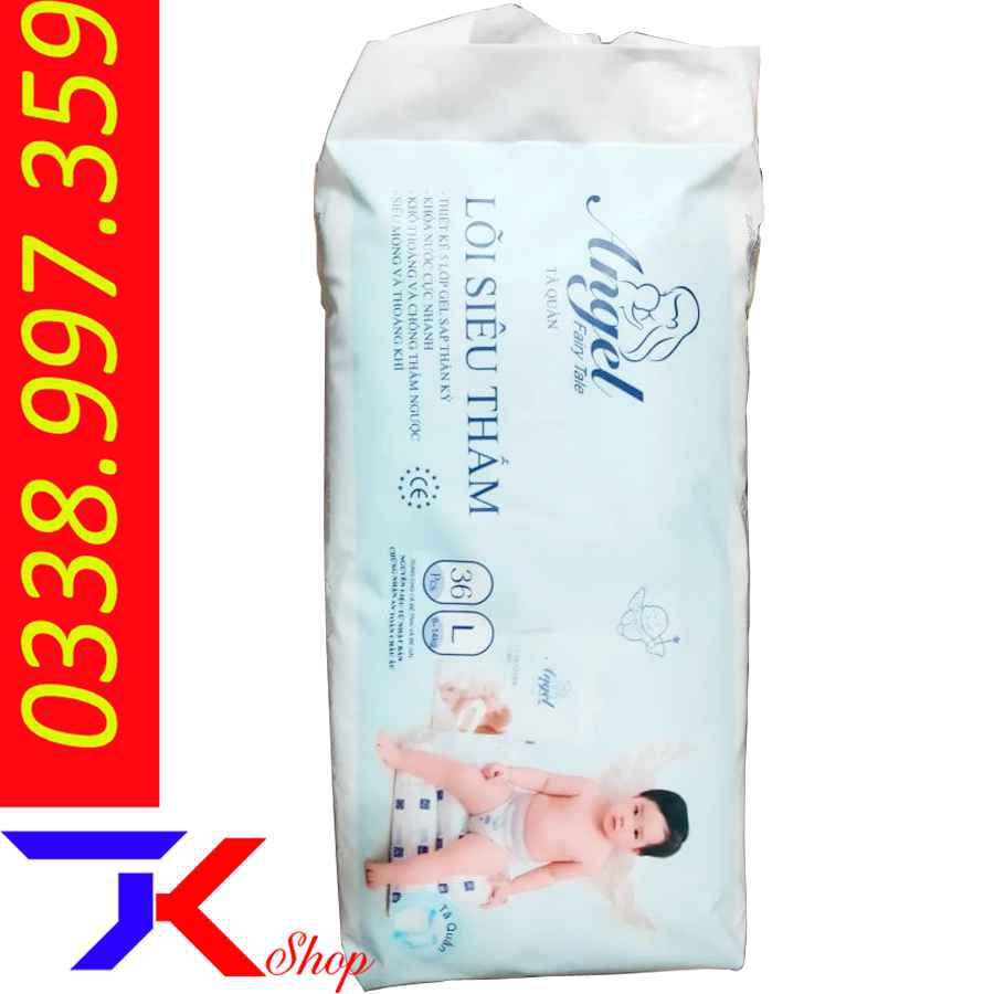 Bỉm Angel Quần Full Size Mẫu mới M38, L36, Xl34