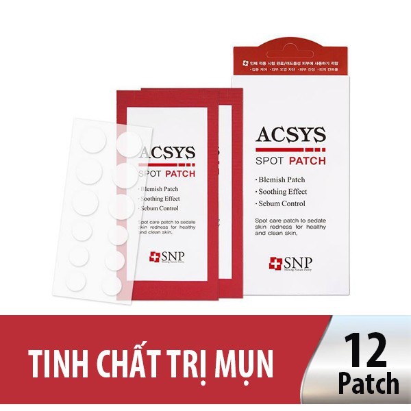 Hộp Miếng Dán Đầu Mụn 72 Miếng SNP Acsys Spot Patch