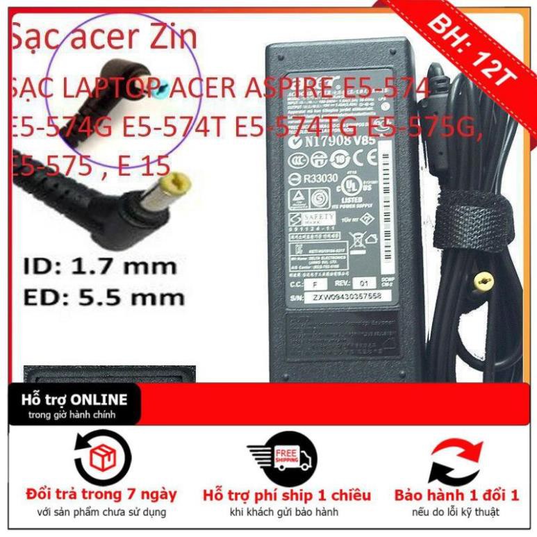 HCM] ⚡️SẠC LAPTOP ACER ASPIRE E5-574 E5-574G E5-574T E5-574TG E5-575G, E5-575 , E 15