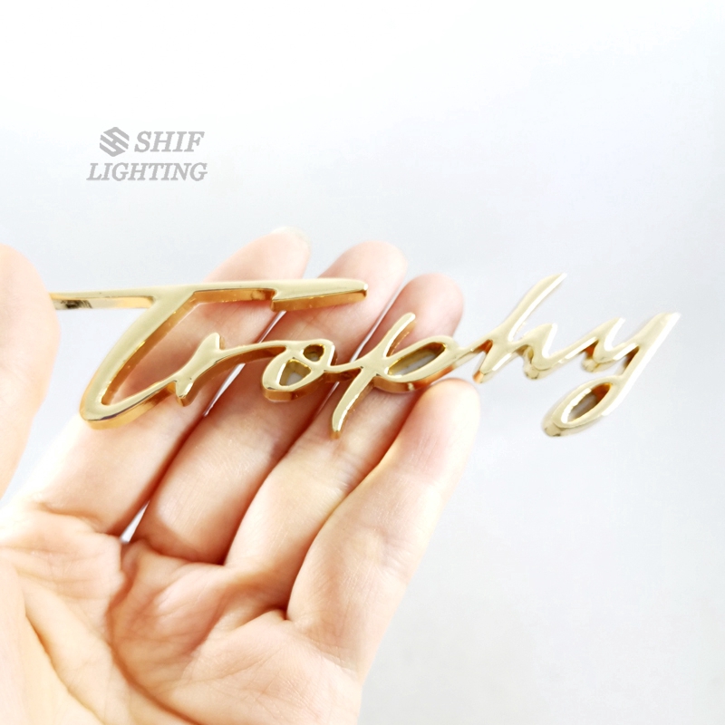 Miếng dán kim loại chữ Trophy dùng để trang trí cho xe hơi MG