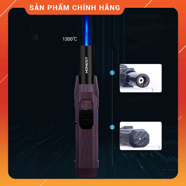 Dụng Cụ Châm Hương, Đốt Nến Thơm 𝘽𝙖̣̂𝙩-𝙇𝙪̛̉𝙖 Gas Honest BCH539-1 Xoay 360 Độ - Nhiều Màu