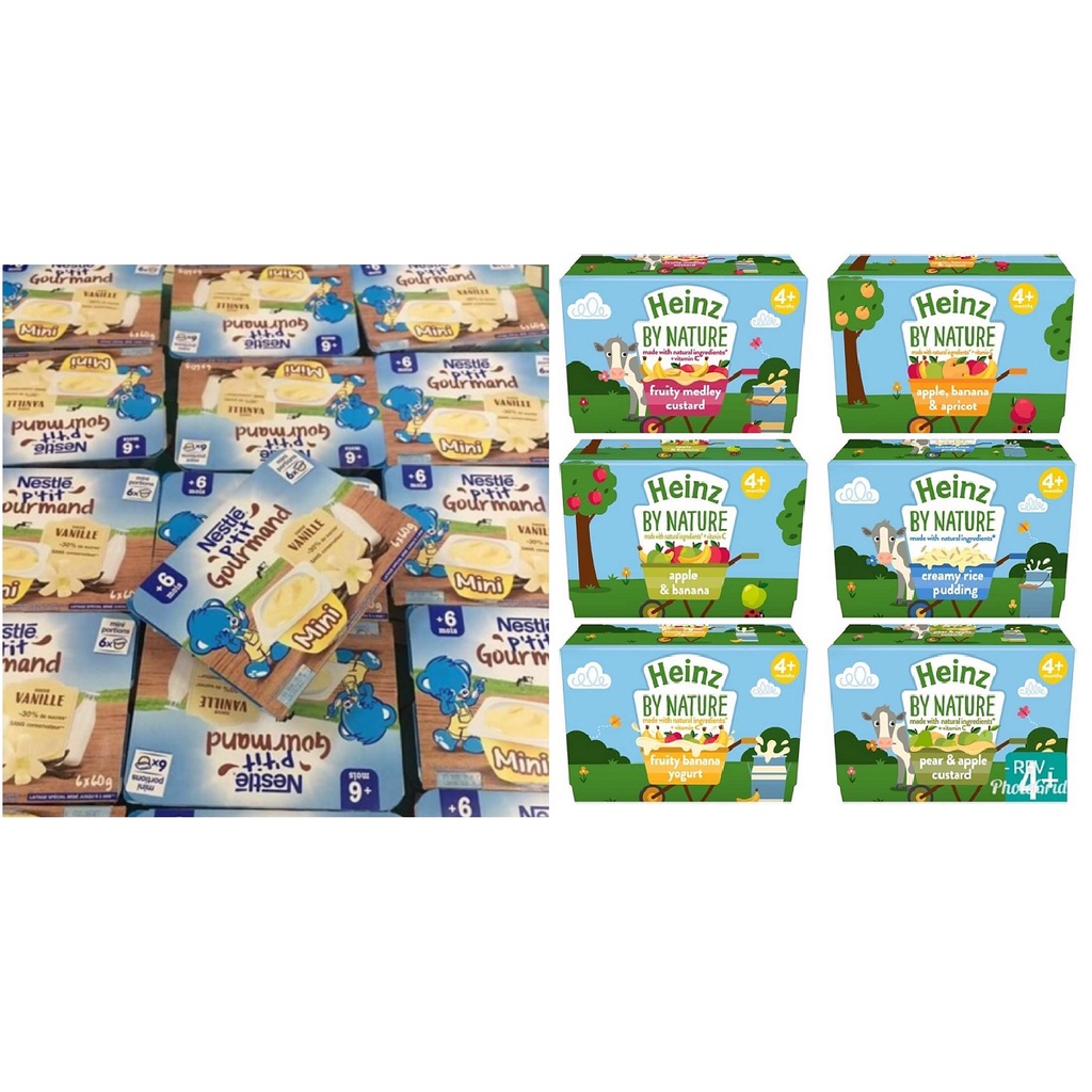 Váng Sữa Nestle Pháp ( 6 x 60gr) / Pudding Heinz date 4/2022