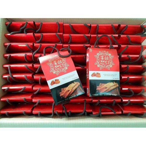 Kẹo Hồng Sâm Sobaek HỘP 200G  Red Ginseng Candy Korea - RÂT TỐT CHO SỨC KHỎE