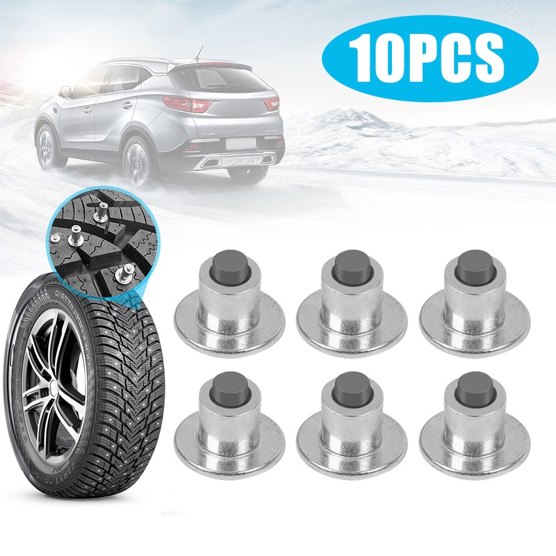 Bộ 10 Đinh Tán Chống Trượt Gắn Lốp Xe Hơi Chất Lượng Cao