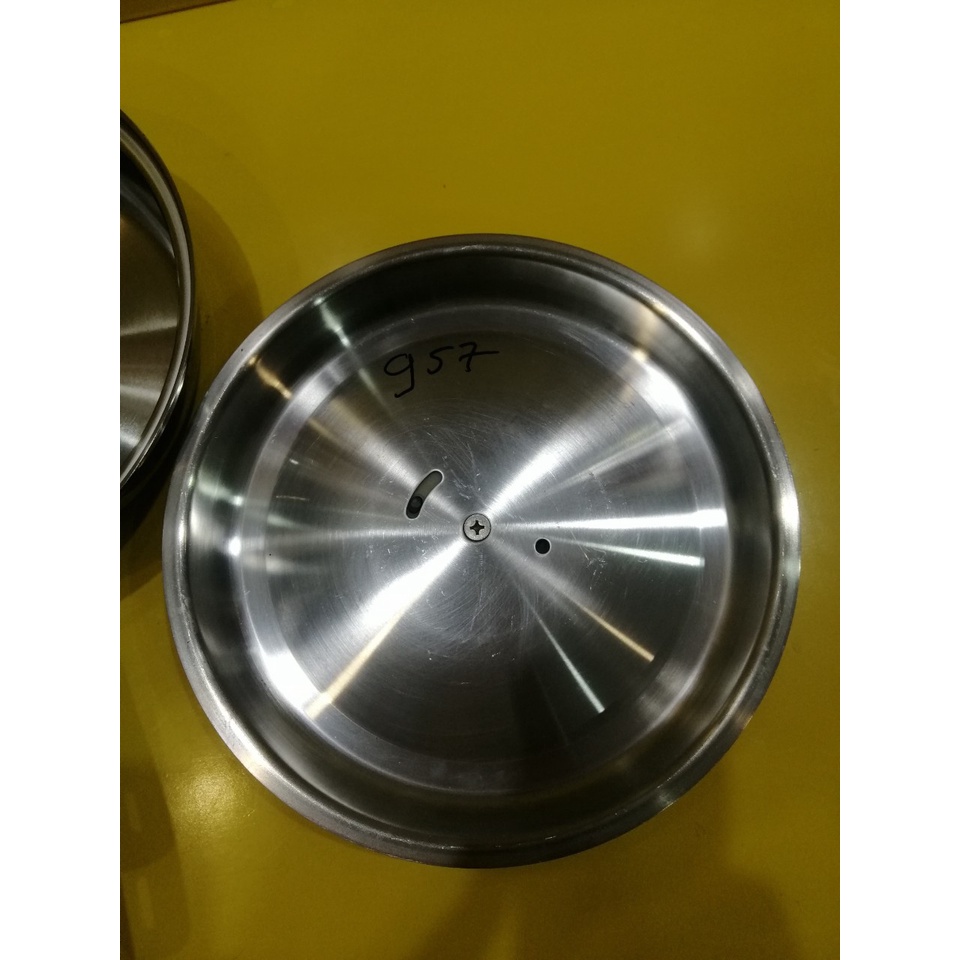 Chảo inox nội địa Nhật dày nặng, size 27cm, cao 6cm (mã 957), Dùng được bếp từ