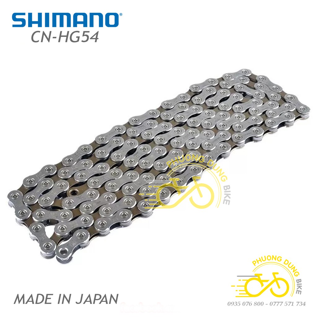 Xích sên xe đạp SHIMANO Deore CN HG54 10 speed - Hàng chính Hãng