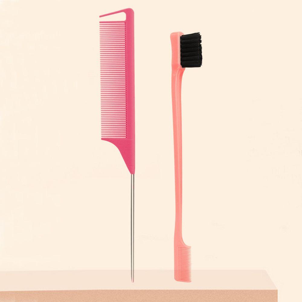 OCEANMAP Bộ 2 Lược Chải Tóc Tạo Kiểu Bằng Thép Không Gỉ Tiện Dụng