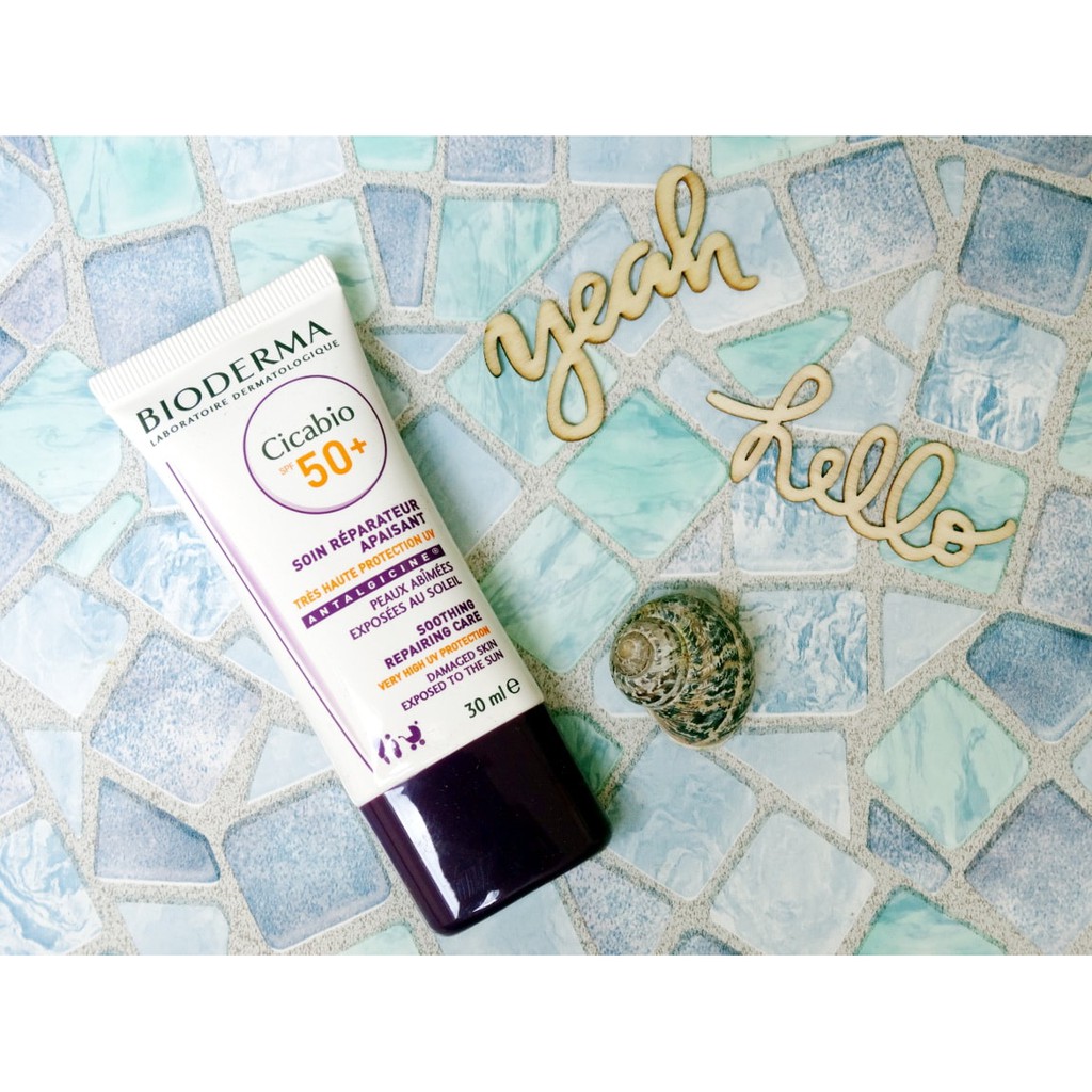 Kem Dưỡng Ẩm Bioderma Hỗ Trợ Phục Hồi, Tái Tạo Da Cicabio SPF50+ Soothing Repairing Care 30ml