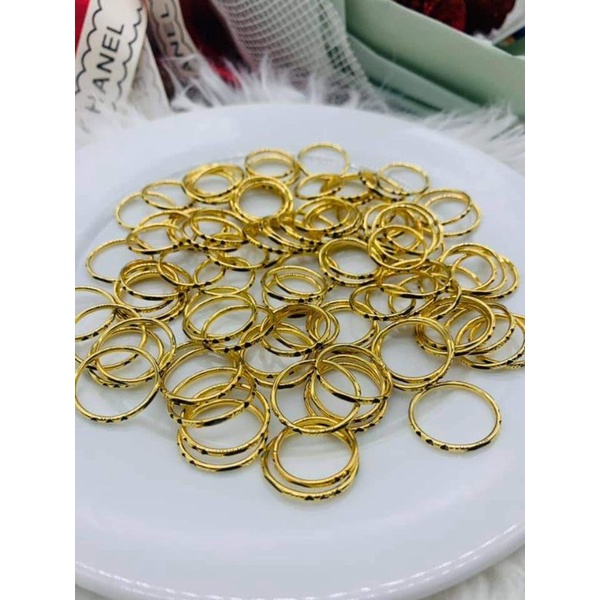 Nhẫn vang 10k #Long_Voi nhân tạo 220k . Sỉ lh 0987726788 #