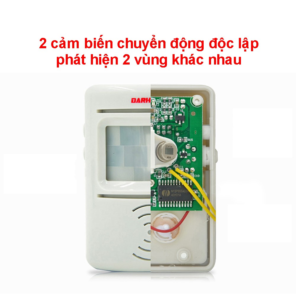 Chuông báo khách tự động 2 chiều thông minh DH-6602 - Chào mừng khách tới và tạm biệt khách rời đi