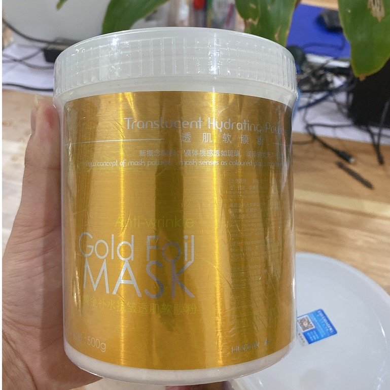 Mặt Nạ Vàng Sâm Colagen 24k hộp  Mặt Nạ Bộ Dẻo Đắp Trắng Da Se Khit Lỗ Chân Lông.
