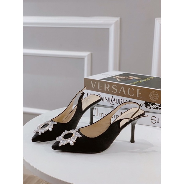 ❄️ Sangdal bít mũi khóa mặt trời gót nhọn 9cm