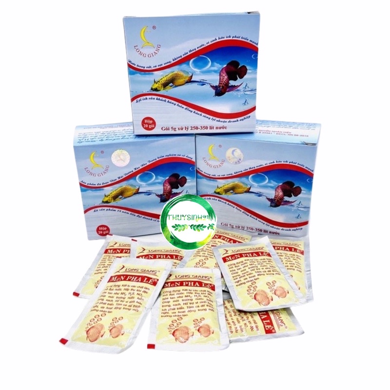 Men pha lê, vi sinh xử lý nước làm trong nước bể cá hồ thuỷ sinh
