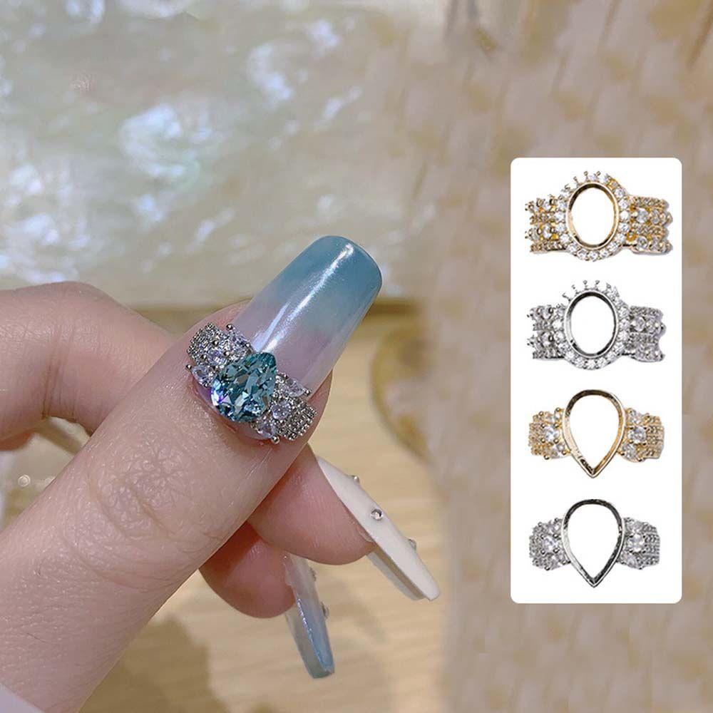 Móng Tay Giả Hình Bản Đồ Đại Dương|Hạt Charm Giọt Nước 3D Tự Trang Trí Móng Tay|Phụ Kiện Trang Trí Móng Tay Bằng Kim Loại Nhiều Màu Sắc Thời Trang