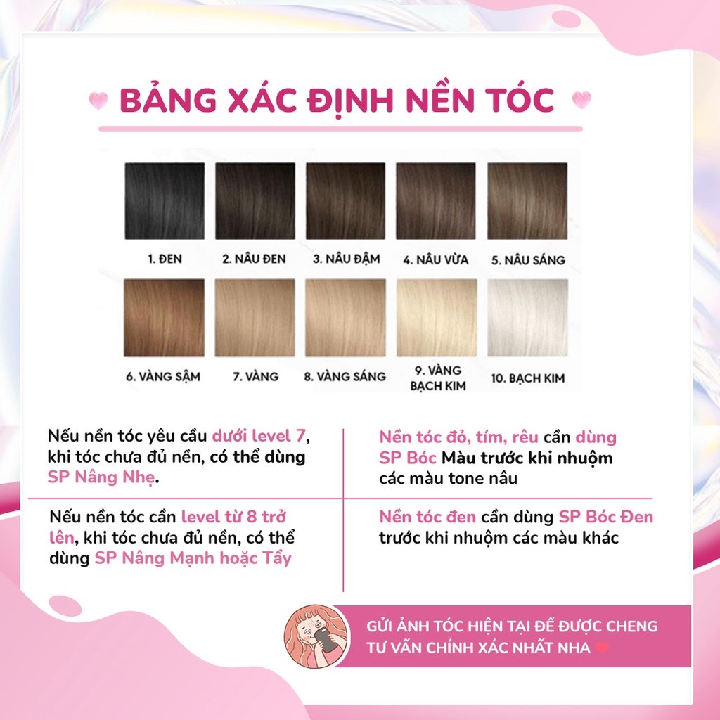 Thuốc Nâng Tone Tóc mạnh, Thuốc Nhuộm Tóc Màu BẠCH KIM cần Tẩy Tóc | sáng da nâng tone Nhuộm Tóc Xinnhh